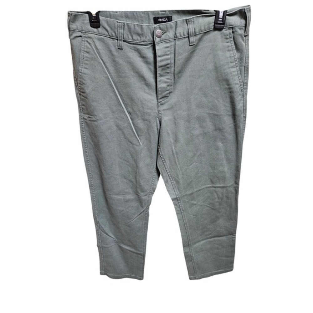RVCA New Dawn Fit Olive Green Chino  Pants‎ Size 36